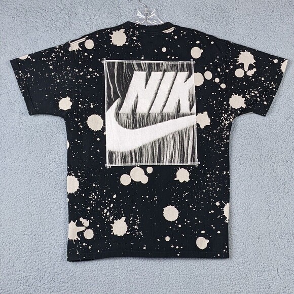Nike Other - Nike Men's Paint Splash Black/White T Shirt All Over Print Graphic Medium